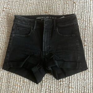 American eagle high rise stretch jean shorts